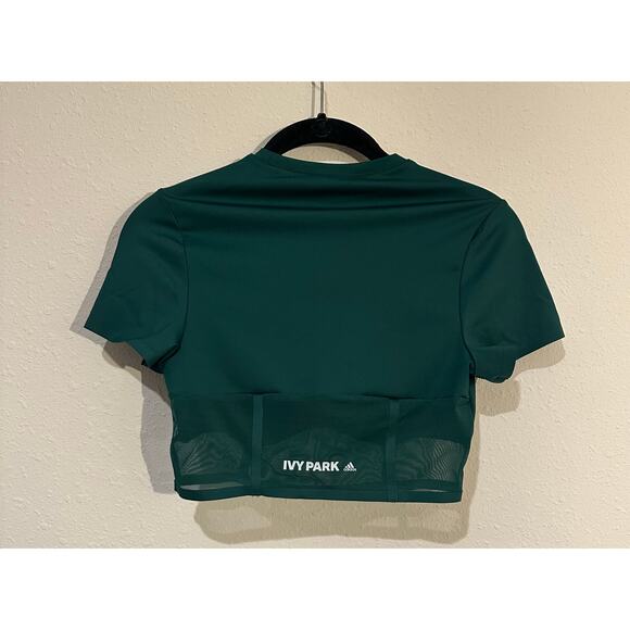 Ivy Park x Adidas Green Corset Crop Top SIZE SMALL - Picture 4 of 9